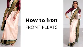 Saree Hacks: How to Iron Front Pleats | How to Wear Saree for Beginners | Tia Bhuva
