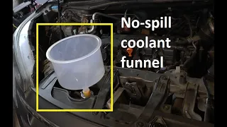 No spill coolant funnel | Get it before you change and flush the coolant system