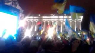 EuroMaidan. Hymn of Ukraine. 28/11/13