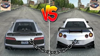 Audi R8 🆚 Nissan GT-R Comparison in Extreme car driving simulator! Which is best??