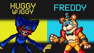 Huggy Wuggy Vs Freddy FazzBear Mod in Among Us