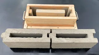 Design cement brick mold, from simple pine wood