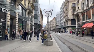 🇨🇭 Suisse, Genève 💫 Rues-Basses Fusterie 💫 Genève, Jet d'eau de Genève 💫 L'horloge fleurie 💫