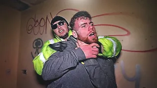 SECURITY GUARD MADE ME FIGHT HIM IN ABANDONED HOUSE!! (Police Called)