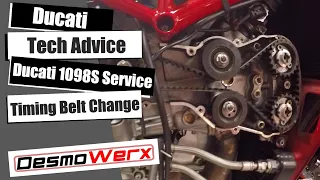 Ducati 1098S - Replacing the timing belts - Service Video No.1