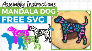 Mandala Dog SVG: Assembly Instructions