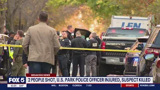 US Park Police officer injured, suspect killed in Northwest shooting