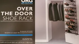 ORG over the door shoe rack. assembly tips. (quick)