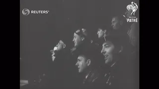 WEST GERMANY: SWITZERLAND V WEST GERMANY ICE HOCKEY (1954)