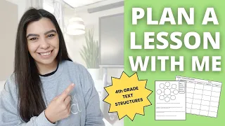 Plan With Me | Text Structures Lesson