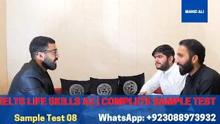 IELTS Life Skills A1 Sample Test 08 Complete │ Speaking and Listening │ Latest Test 2023 │ Mahid Ali