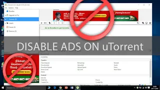 How to disable Utorrent and bittorrent unwanted ads