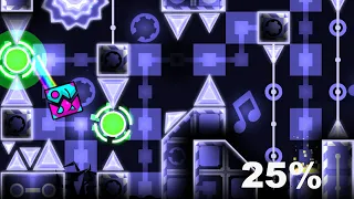 Arctic Lights 25%, 24-52%, 51-100% (Extreme Demon Progress) | Geometry Dash