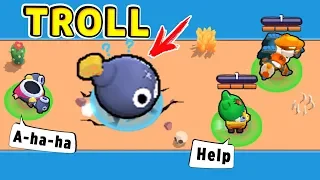 Head of TICK TROLL vs NUB !! Funny Moments Brawl Stars # 15