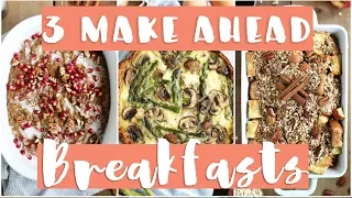 3 Make-Ahead Holiday Breakfast Recipes