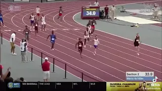 Terrance Laird Vs Matthew Bolling in 4x 100m Relay