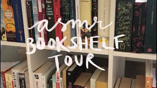 ASMR lo-fi whispered bookshelf tour 📚✨🪐 (aka i have too many unread books)