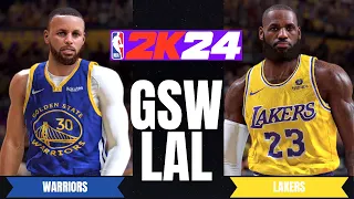 New Look Warriors vs New Look Lakers | NBA 2K24 ULTRA Realistic Graphics Concept Gameplay