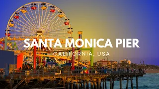 Santa Monica Pier Walk Tour in 4K | Simple Exploration