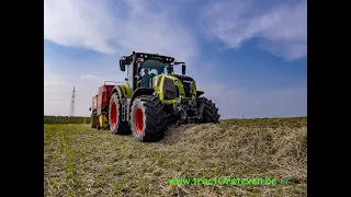 Claas Axion 800 + New Holland BB940 -Loverix - Smets (Riemst)