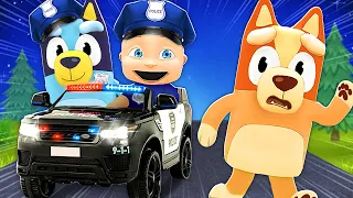 Baby & Bluey Become COPS to Arrest BINGO!