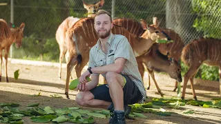 Keeper Dan shows how we care for some awesome ungulates!