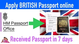 First BRITISH passport online application 2023, ALL STEPS with easy explantations for adult passport