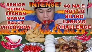 40 Nuclear Fire Chili Challenge | Sr. Pedro Lechon Manok | Balut | Chicharon Mukbang! Challenge #5