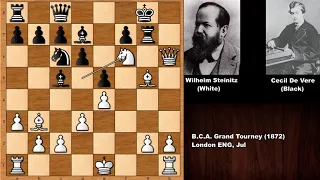 Wilhelm Steinitz vs Cecil De Vere - London (1872)