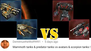 GDI Mammoth & Predator vs Nod Avatar & Scorpion