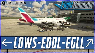 LIVE MSFS | Real World Eurowings OPS | Salzburg, Düsseldorf & London (Heathrow) | Fenix A320