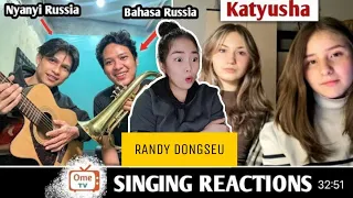 RANDY DONGSEU - Mereka Terkejut 2 kali ketika Dinyanyiin Lagu & ngobrol pake bahasa mereka | REAKSI