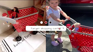 UNBOXING THE TARGET SHOPPING MINI CART | #TARGET LOVERS // TODDLER GOES SHOPPING🎯🎯
