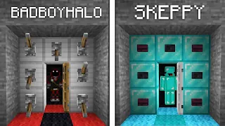 Skeppy Vs BadBoyHalo ESCAPE ROOM Build Battle - Minecraft