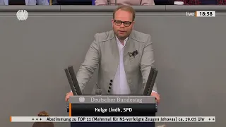 Mahnmal für die verfolgten und ermordeten Zeugen Jehovas - Rede von Helge Lindh (SPD)