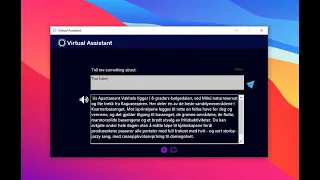 C# Windows Virtual Assistant using Open AI API - Unleash the Power of AI