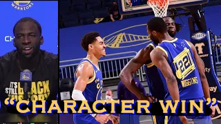 📺 Draymond’s recap: “character win”, “impt to finish these 2 games strong”, “into playoffs rolling”