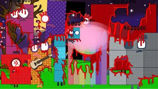 Numberblocks Band Full Episodes ReTake! From (1000 to 1Billion) But Creepy Zombie