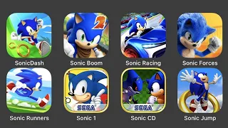 Om Nom Run - Sonic Dash - Sonic Boom 2 - Sonic Racing - Sonic Runners - Sonic Forces - Sonic Jump