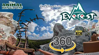 VR 360 Expedition Everest Roller Coaster On Ride Front Seat Ultra HD 5K POV Disney's Animal Kingdom