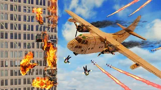 Realistic Plane Shootdowns & Crashes 28 😱 Teardown