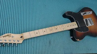 Squier by Fender Telecaster. Шлифовка ладов, работа с электроникой, замена звукоснимателей на Fokin.