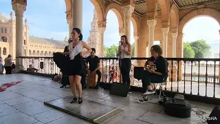 2💃 Flamenco at Plaza de Espana💃💃@ Sevilla, Spain  🇪🇸♥️❤️ 플라멩고 스페인 세비야 에스파냐 광장에서💃💃 스페인여행 #flamengo