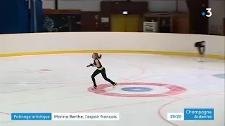 L'ardennaise Marina Berthe, nouvel espoir du patinage artistique