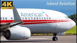 (4K) American Airlines 737-800 TWA Heritage Livery taxi and departure from St. Kitts to New York