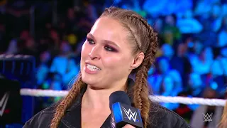 Ronda Rousey challenges Charlotte Flair for Wrestlemania Backlash (Full Segment)