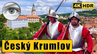 Český Krumlov Walking tour at Five-Petalled Rose Festival 2023 🇨🇿 Czech Republic 4k HDR ASMR