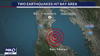 Two earthquakes rattle Bay Area Friday night