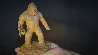 Making King Kong with clay | Clay King Kong | Sculpting with clay