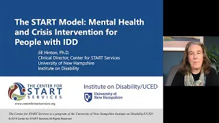 Mental Health and Crisis Intervention in People with Developmental Disabilities